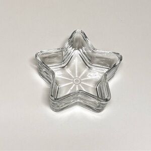 Clear Star-Shaped Glass Dish